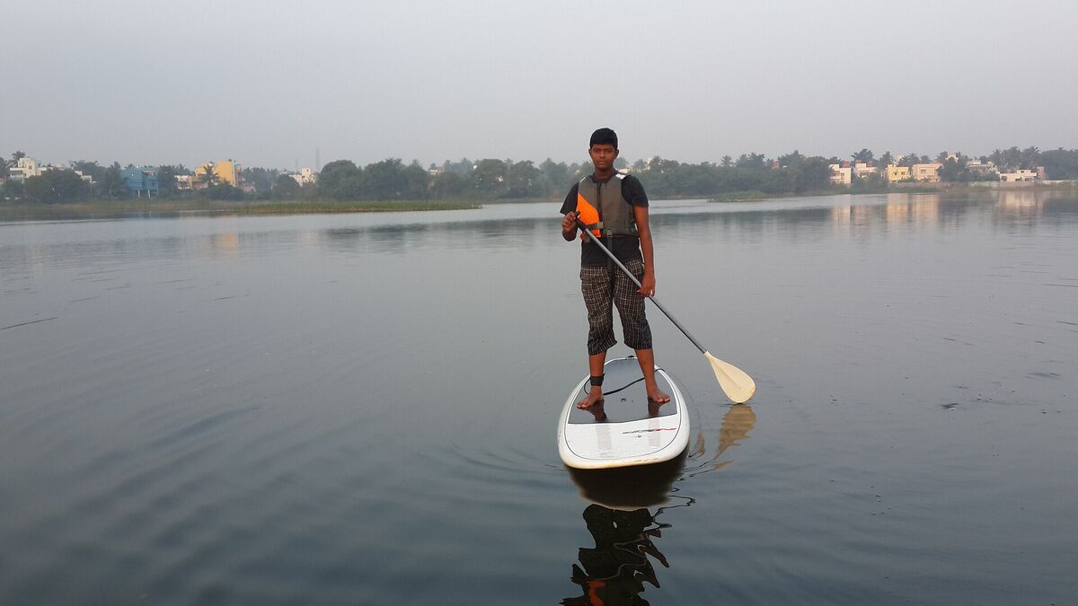 Прогулка на SUP-борде по Химкинскому водохранилищу